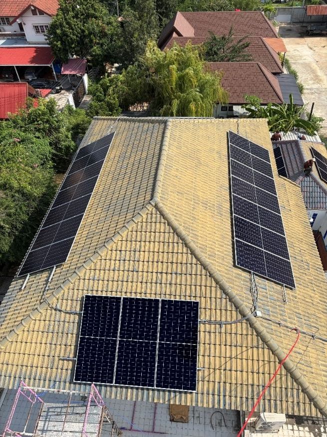 โซล่าเซลล์บนหลังคา 30 kW