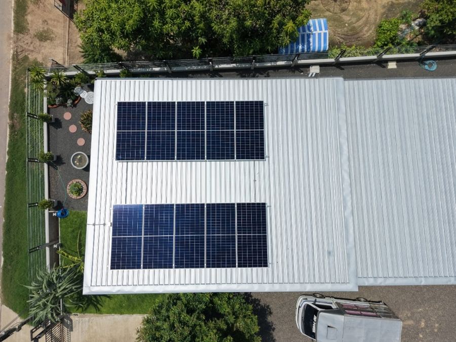 โซล่าเซลล์บนหลังคา 10 kW